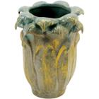 HOME&ampCO CHRYSO VASO 21x16x16cm CERÂMICA VERDE - HOME&CO