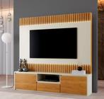 Home Boreal com Led Para TV 58" Off White/Naturalle - Mavaular - Mavaular Móveis