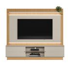 Home Guararapes p/TV até 75" Nature/Chumbo + Kit Fitas de Led Linea Brasil