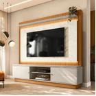 Home Guararapes para TV 75'' com Led Nature/Off White Linea