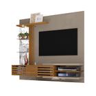 Home Painel Suspenso Carla para Sala Espelho Decorativo TV 55 Polegadas Fendi/ Naturale - Madetec