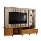 Home Theater Painel Para Tv Até 70 Polegadas Fendi/ Naturale Le Mans - Madetec