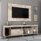 Home Theater Tomaz para TV de até 65 polegadas - CALACATA / OFF WHITE - Madetec