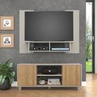 Home Theather 120cm Rack 2 Portas e Painel para Tv 48 Polegadas City Mel/Fendi