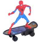 Homem Aranha Boneco Skate Fricção Spider Man Marvel Disney