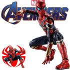Homem Aranha Traje Dourado Figurinha de Ação Super Herói Para Colecionador Ideal Para Presente