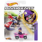 Hot Wheels Mario Kart Waluigi E Carro Badwagon Mattel Gbg25