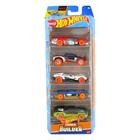 Hot Wheels Pack 5 Carrinhos Track Builder HTV52 Mattel