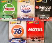 Hot Wheels Pop Culture - Vintage Oil Set Completo (5 miniaturas)