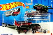 Hot Wheels Super Rigs Turbolence Tug Tubarão Avião Militar - Mattel