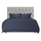 Hotel Sheets Direct 100% Bamboo Duvet Cover 3 Piece Set - Better Than Silk - 1 Capa de edredão, 2 almofadas simuladas com gravatas de canto e fecho de zíper (King, Navy Blue)