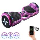 Hoverboard 6,5 Galaxia Led Bluetooth Alça + Bolsa transporte