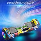 Skate Elétrico Overboard 6,5' Poleg. Smart Balance Com Alça Cor Fogo e Água  - IMP - Hoverboard - Magazine Luiza