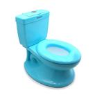 HTTMT- Blue Portable Toddler Potty Training Toilet w/Flushing Sound Baby Chair Seat Kid (Center Push Flushing) P/N: ET-BABY004-BLUE