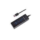 Hub 4 Portas Usb 3.0 Com Led Indicado Preto - Uh-30