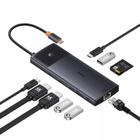 Hub Adaptador Usb-c Multifuncional 10 e 1 Hdmi + Rj45 + Usb Mac