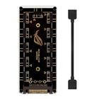 Hub Multi ARGB 5V 3 Pinos 10 Portas Com Proteção Plug Sata