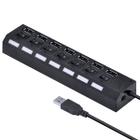 Hub Original Usb 2.0 7 Portas Interruptor Com Led Azul - RELET