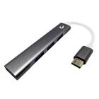 HUB Rise Mode 02 USB-C 3.0, para 3x USB 2.0 e 1x USB 3.0, Cinza - RM-HUB-02