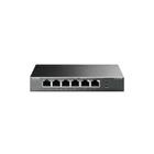 Hub Switch Roteador Tp Link Tl Sf1006P 6 Portas Gigabit 4Poe 100Mbps Cinza