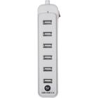 Hub USB 2.0 com 7 Portas Branco - BRIGHT