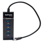 HUB USB 3.0 com 4 Portas De Alta Velocidade Com LED UH-30A Exbom