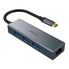 Hub Usb-C - 3 X Usb 3.1 - 1 X Rj45 - Akasa Ak-Cbca20-18Bk