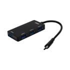 Hub USB-C com 4 Portas USB 3.0 Preto OEX HB103