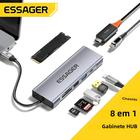 Hub USB Essager 8 em 1 - Doca Tipo-C para Macbook Pro/Air M1/M2