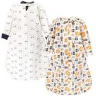 Hudson Baby Unisex Baby Premium acolchoado manga longa saco de dormir e cobertor vestível, floresta do menino, 0-6 meses