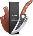 Huusk Knife Japan Kitchen, Facas Viking Atualizadas com Faca de Açougueiro Forjada com a Mão de Bainha para Carne De Cozinha Japonesa Faca de Cozinha Faca Cleaver Huusk Chef Facas para Cozinha e Camping ao Ar Livre, churrasco - Smith Chu