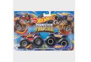 Carrinho Duplo Hot Wheels Monster Truck 1:64 Carbonator VS Bad Scoop - De  Coração Shop