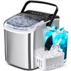 Ice Maker Crzoe Portable 12kg/24h, aço inoxidável autolimpante