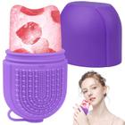 Ice Mold QiQamole para massagem facial e ocular Silicone Purple