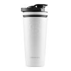 Ice Shaker 26 Oz Shaker Bottle, Garrafa de Água de Aço Inoxidável e Protein Shaker, Como Visto no Tanque de Tubarão, Garrafa de Água de Aço Inoxidável Reutilizável, Garrafa de Água de Ginásio, Branco