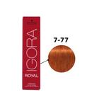 Igora Royal cor 7-77 louro médio cobre extra