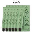 Igora Zero Amm 6x5/0 Castanho Claro 60 ml