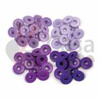 Ilhoses We R Memory Keepers Tamanho Grande Tons de Roxo com 40 Ilhoses