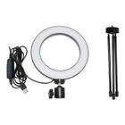 Iluminador Ring Light 16Cm Usb Led Misto 3500K 5500K + Tripe - Mr Vendas