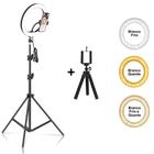 Iluminador Ring Light 26 cm USB com tripé 2,10 metros + Tripé Flexível CBRN14590