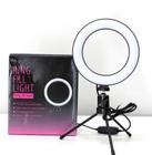 Iluminador Ring Light 6 polegadas com tripé de mesa Usb 16cm - Led