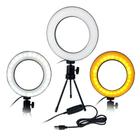 Iluminador Ring Light Led Tripe Portatil Usb Luz Quente/Fria - Ab Midia