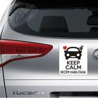 Ímã De Carro Keep Calm - Recém Habilitada - Aplique E Retire!