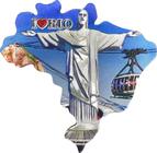 Imã De Geladeira Mapa Do Brasil I Love Rio Rio De Janeiro