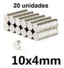 Ima De Neodimio Super Forte 10x4 Mm Trava Tudo 20 Peça