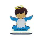 Imagem Anjo Da Guarda Infantil Mdf Lembrança Batizado 13cm