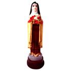 Imagem de Santa Terezinha Pequena Estátua de Devoção em Resina 10cm Ideal para Decoração e Presente