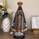 Imagem Nossa Senhora Aparecida Resina 20Cm Pequena Tradicional