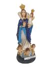Imagem Nossa Senhora da Cabeça com Oração 15cm Resina