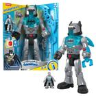 Imaginext DC Super Friends Batman Cinza Com Robo E Figura - Fisherprice